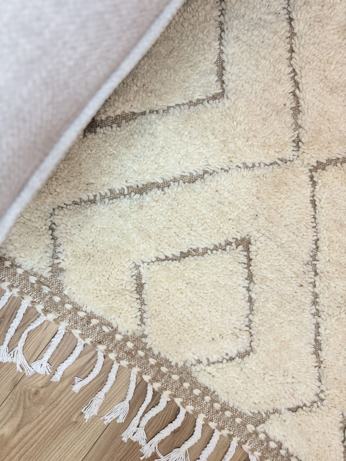 Aslem - Tapis berbère beige 252x157 – Image 4