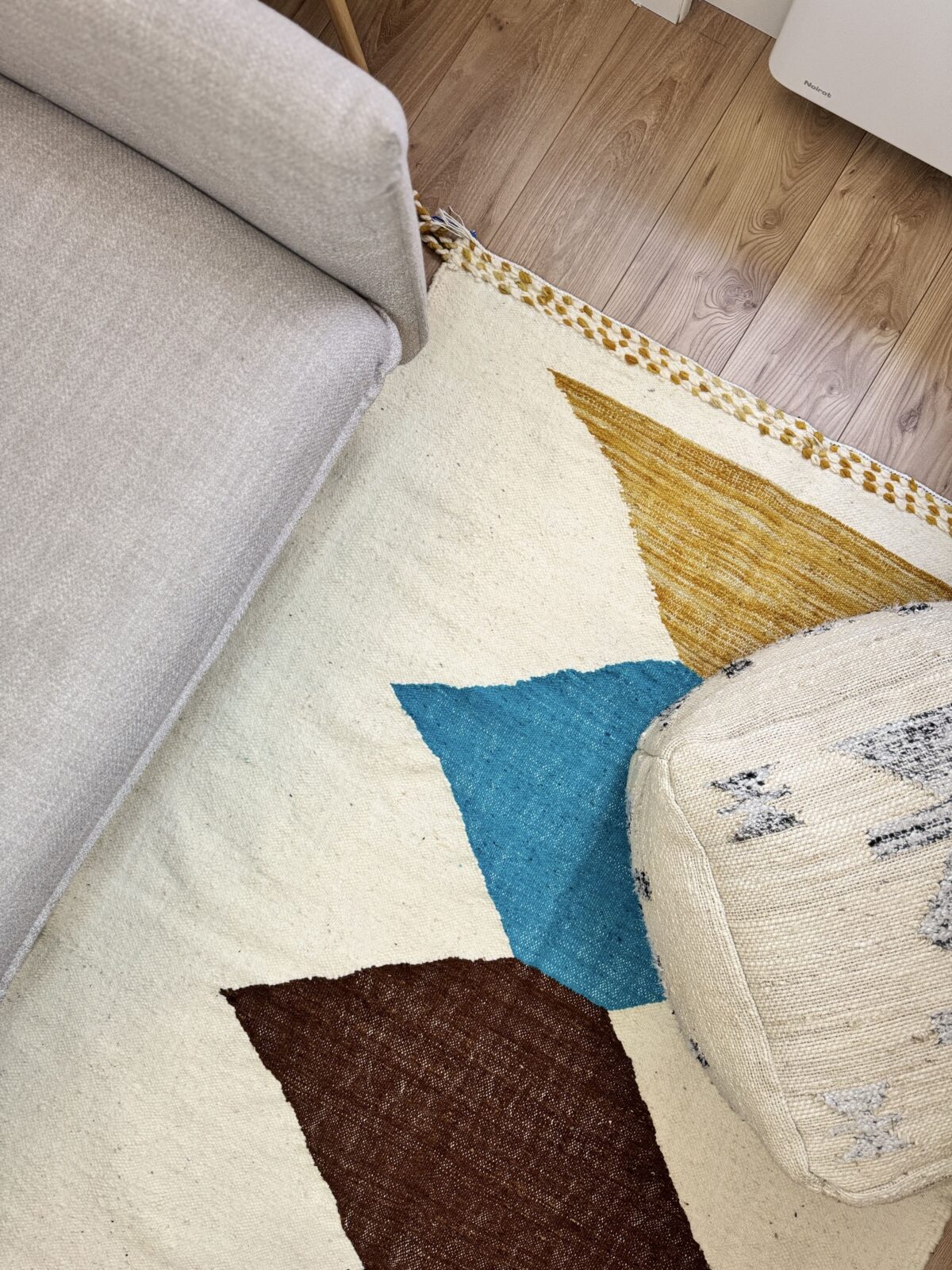 Tirazza - Tapis berbère multicolore 205x122 – Image 3