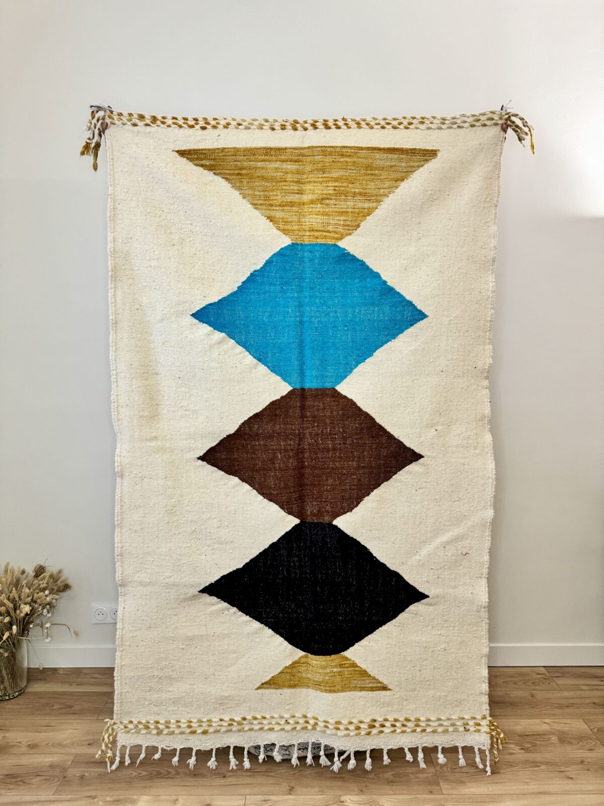 Tirazza - Tapis berbère multicolore 205x122 – Image 2