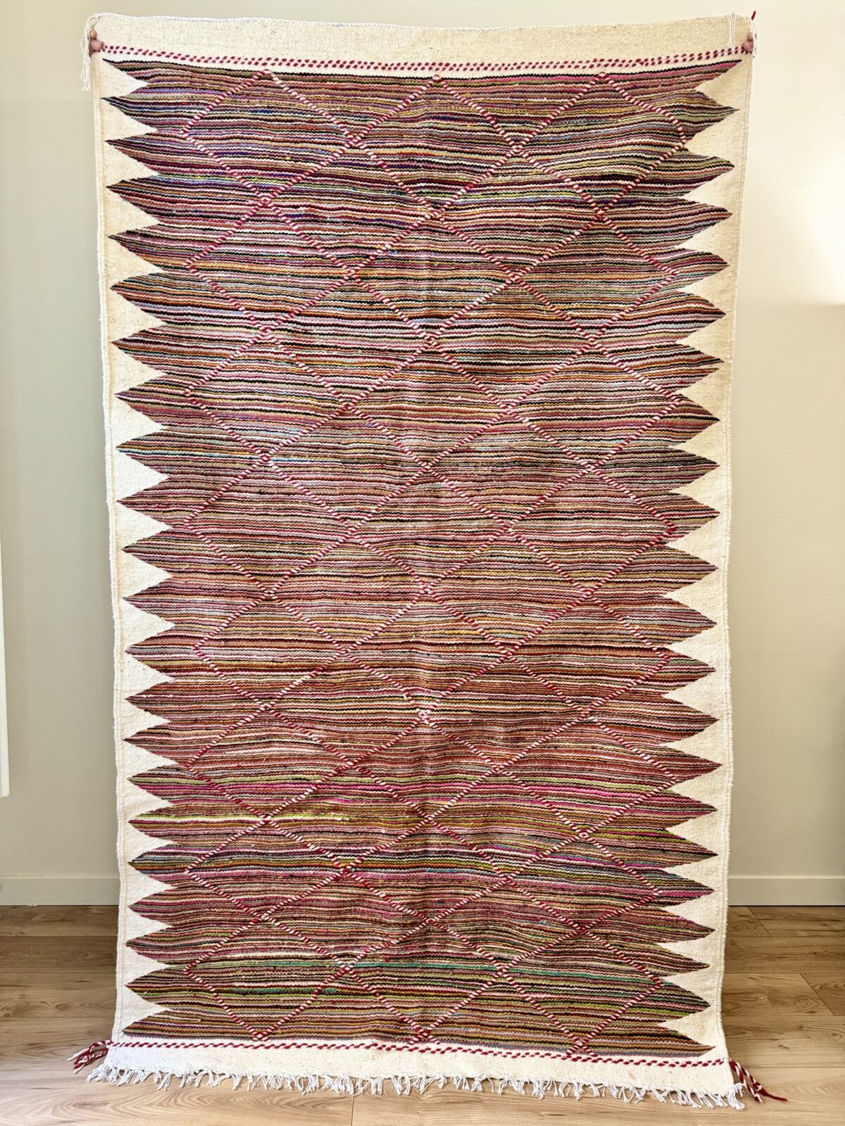 Tafrara - Tapis berbère rayé 252x155 – Image 2