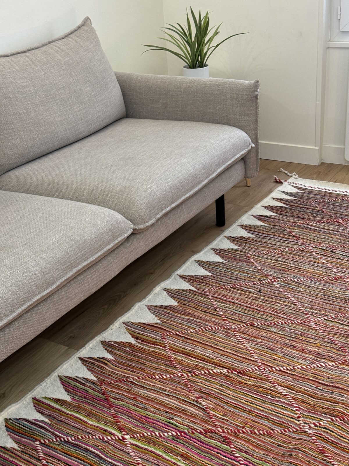 Tafrara - Tapis berbère rayé 252x155 – Image 3
